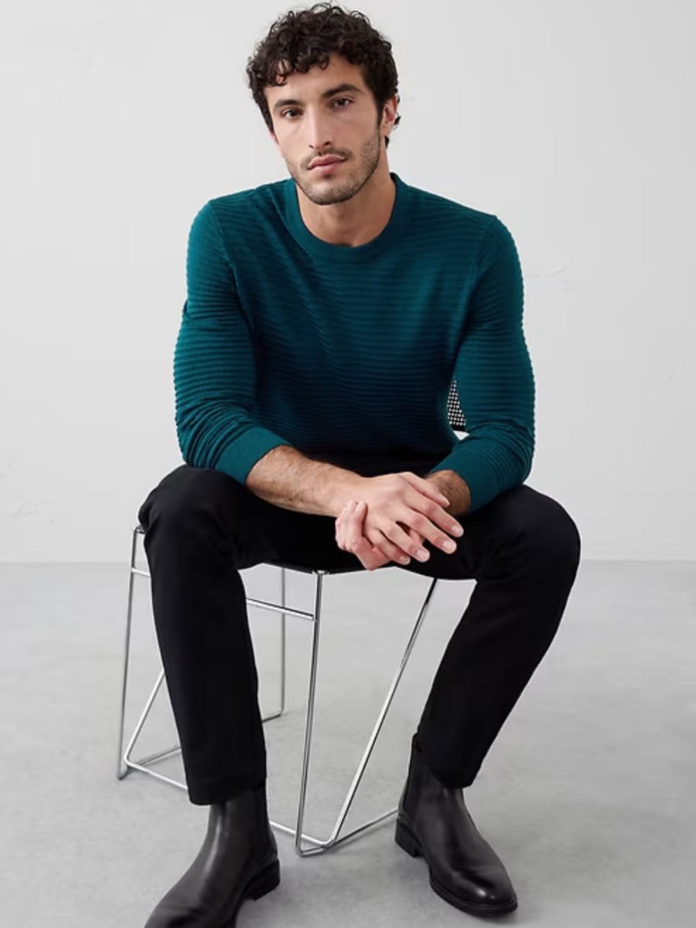 Banana Republic Factory Merino Wool Textured Sweater